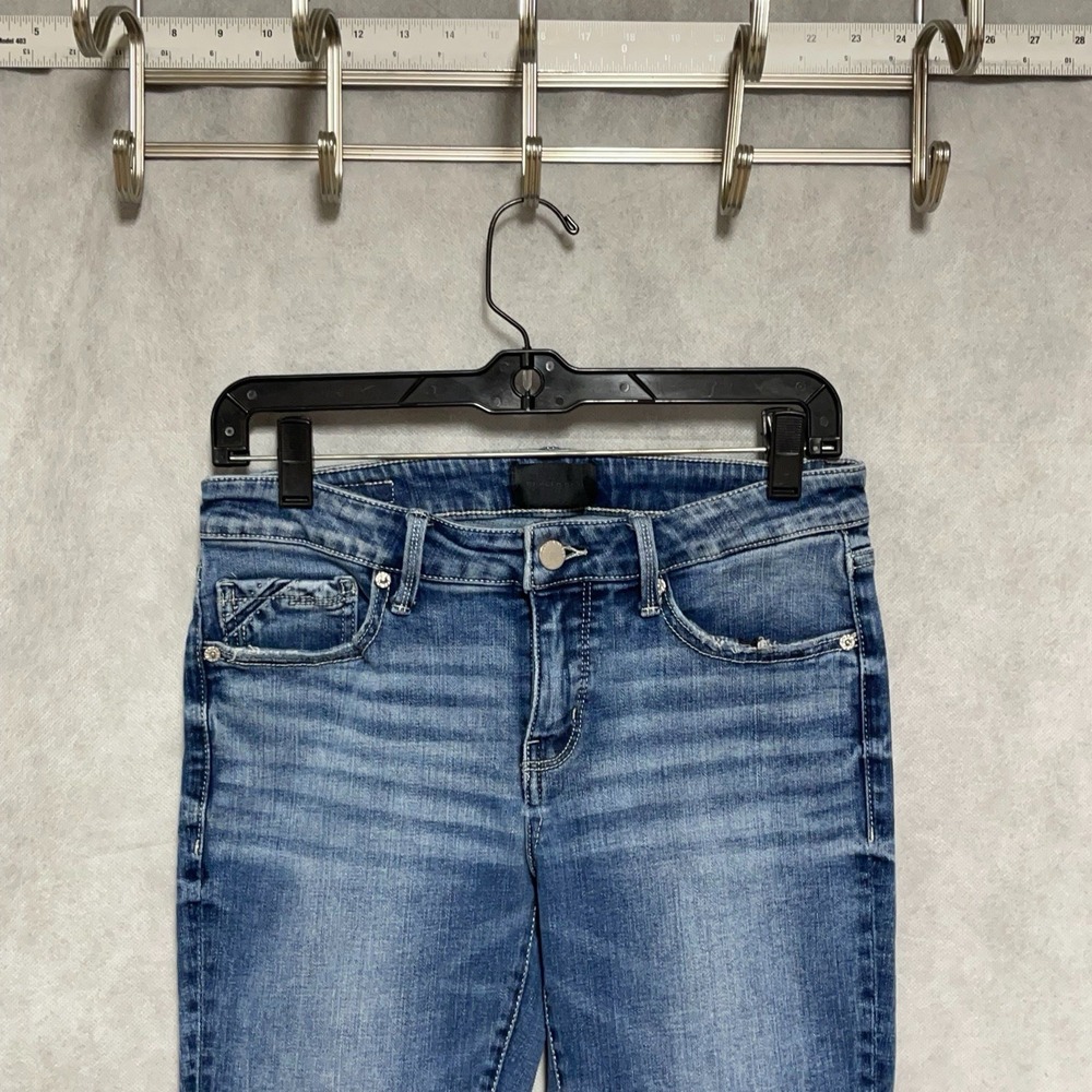Buckle Black Jeans Women 28X32 Blue Stone Wash Denim Fit No. 53 Skinny Whiskered
